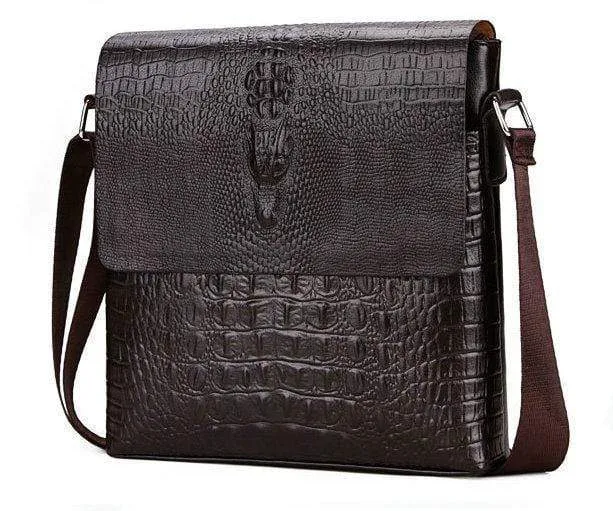Krokodil messenger taschen für männer umhängetasche umhängetasche Alligator männlichen ipad Tablet PC IPAD handtasche herren taschen