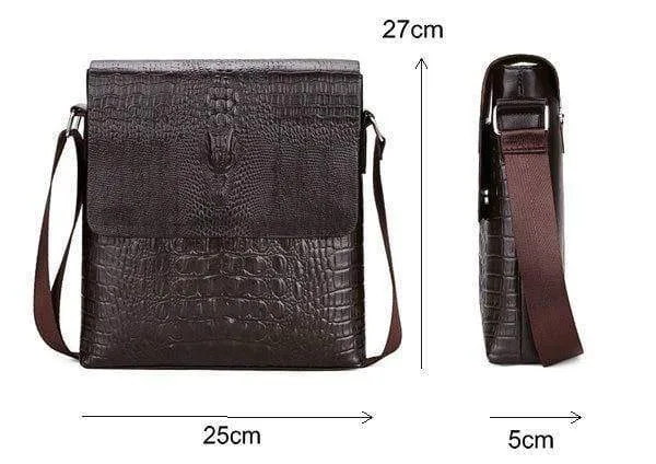 Krokodil messenger taschen für männer umhängetasche umhängetasche Alligator männlichen ipad Tablet PC IPAD handtasche herren taschen