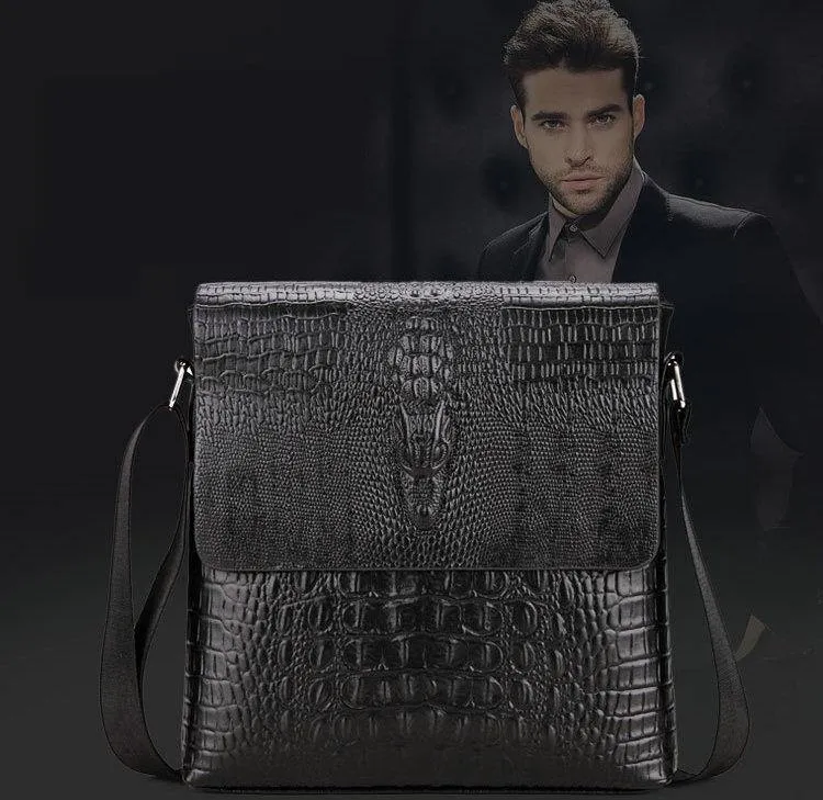 Krokodil messenger taschen für männer umhängetasche umhängetasche Alligator männlichen ipad Tablet PC IPAD handtasche herren taschen