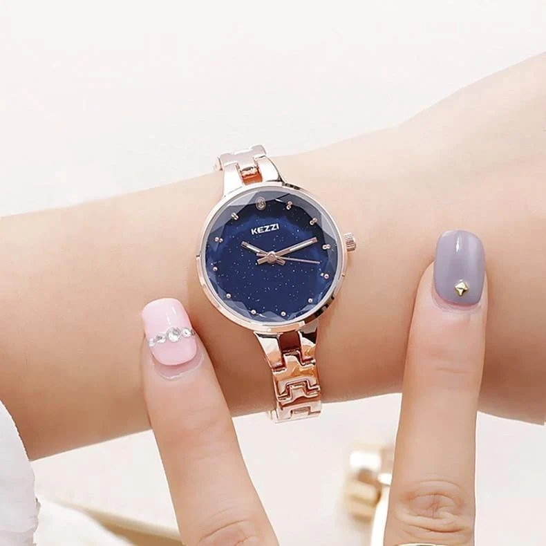 Frauen Edelstahl Uhr Damen Kristall Helle Sterne Armband Uhren Kleid Armbanduhr Montre Femme Muttertag