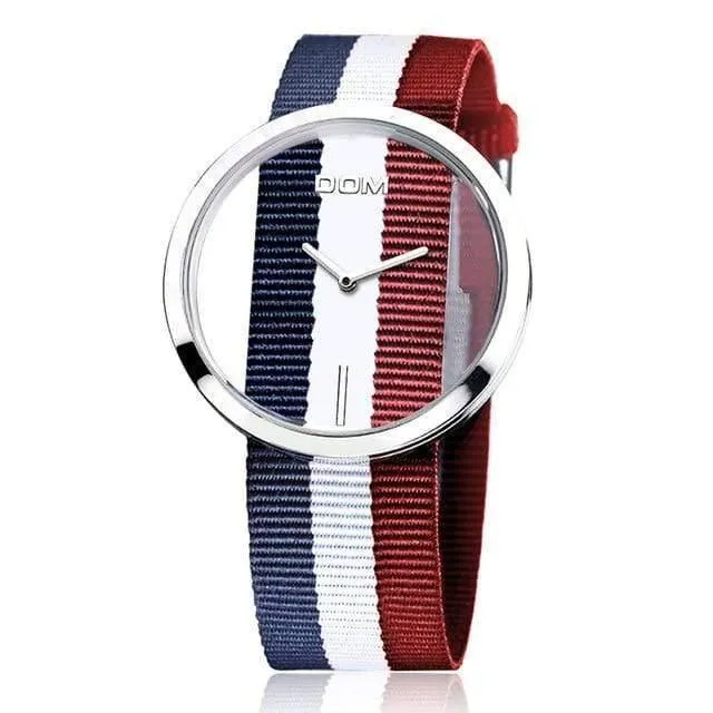 Mode lässig Quarz einzigartige stilvolle hohle Skelett Uhren Leder Sport Lady Armbanduhren 205L