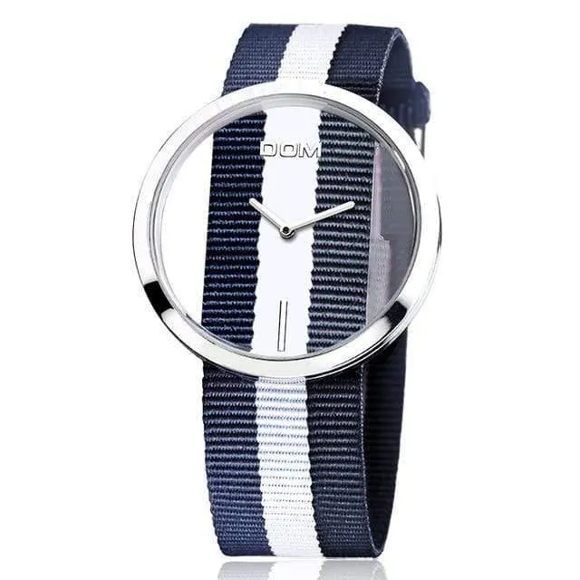 Mode lässig Quarz einzigartige stilvolle hohle Skelett Uhren Leder Sport Lady Armbanduhren 205L
