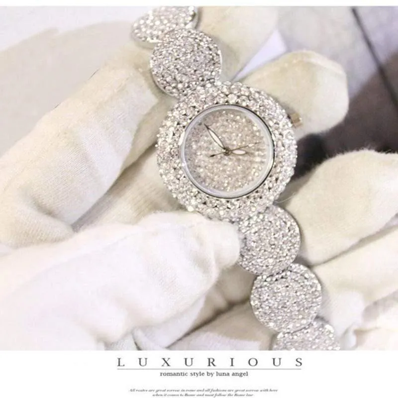 Uhren Luxus Diamant Montre Berühmte Elegante Armband Kleid Uhren Damen Armbanduhr Relogios Femininos saat ZDJ021