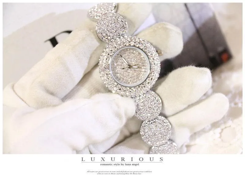Uhren Luxus Diamant Montre Berühmte Elegante Armband Kleid Uhren Damen Armbanduhr Relogios Femininos saat ZDJ021