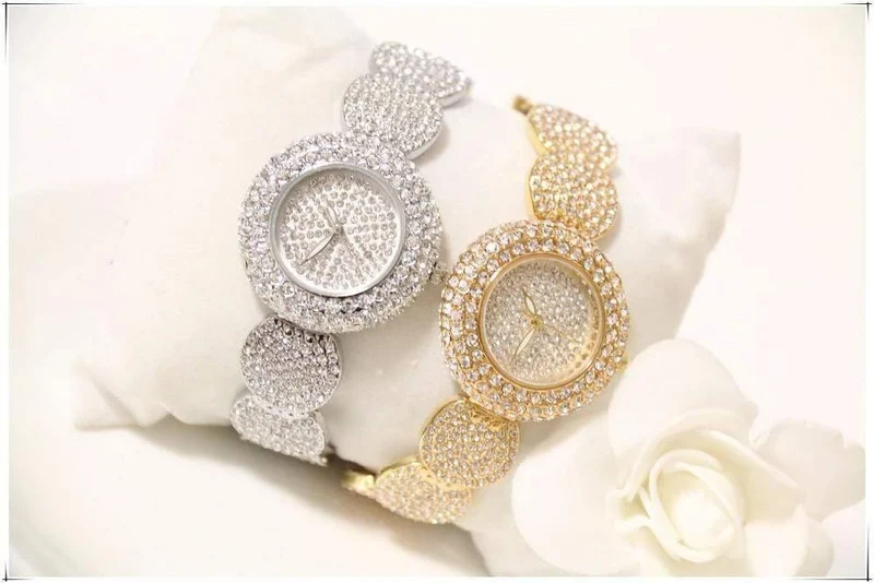 Uhren Luxus Diamant Montre Berühmte Elegante Armband Kleid Uhren Damen Armbanduhr Relogios Femininos saat ZDJ021