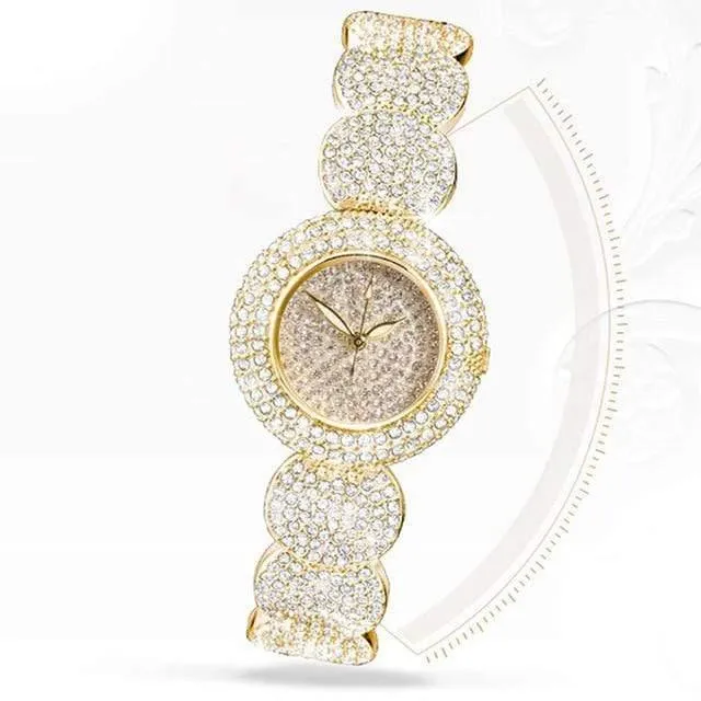Uhren Luxus Diamant Montre Berühmte Elegante Armband Kleid Uhren Damen Armbanduhr Relogios Femininos saat ZDJ021