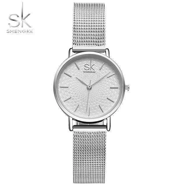 Edelstahl Uhren Frauen Top Marke Luxus Casual Clock Damen Armbanduhr Lady Relogio Feminino