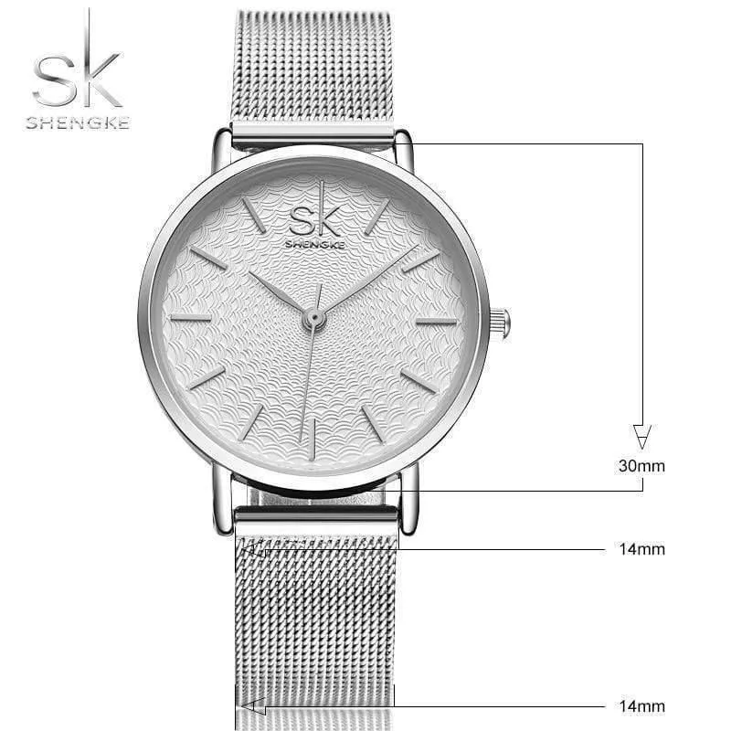 Edelstahl Uhren Frauen Top Marke Luxus Casual Clock Damen Armbanduhr Lady Relogio Feminino