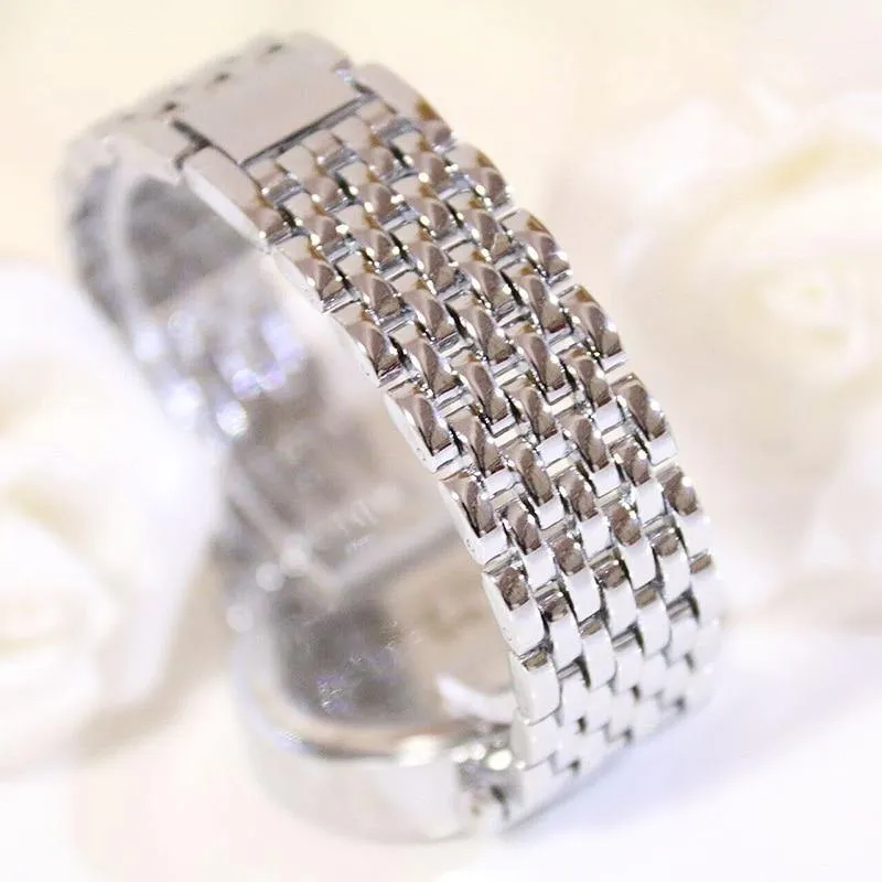 Uhren Diamant Luxus Berühmte Marke Elegante Kleid Quarz Uhren Damen Strass Armbanduhr Relogios Femininos ZDJ006