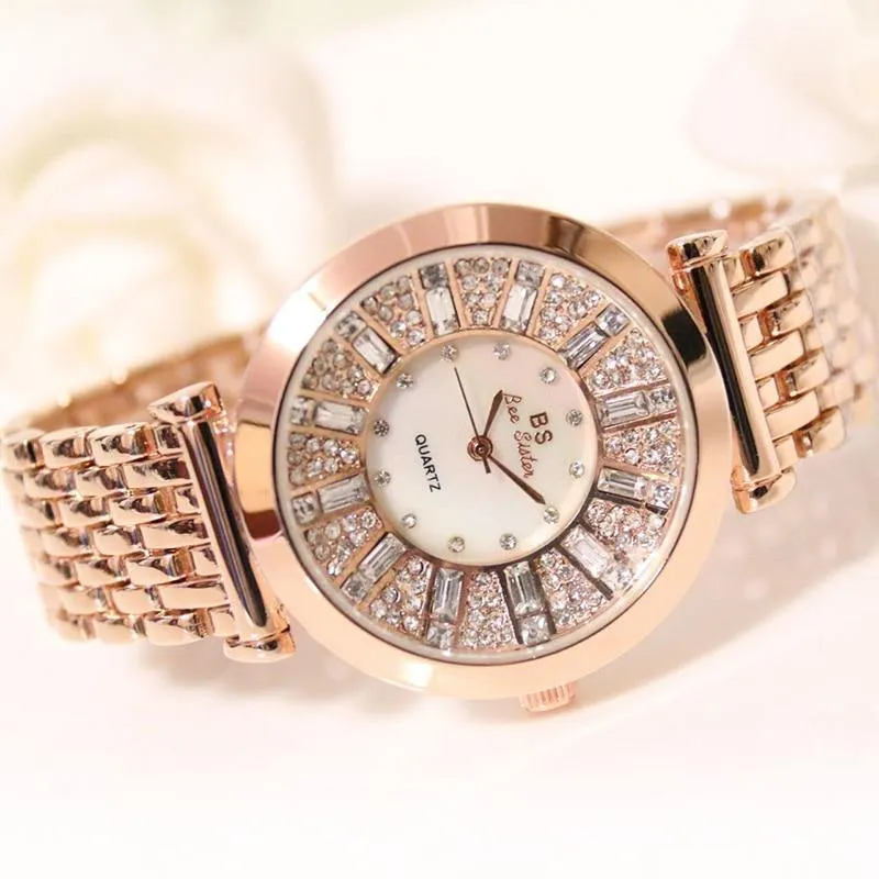 Uhren Diamant Luxus Berühmte Marke Elegante Kleid Quarz Uhren Damen Strass Armbanduhr Relogios Femininos ZDJ006