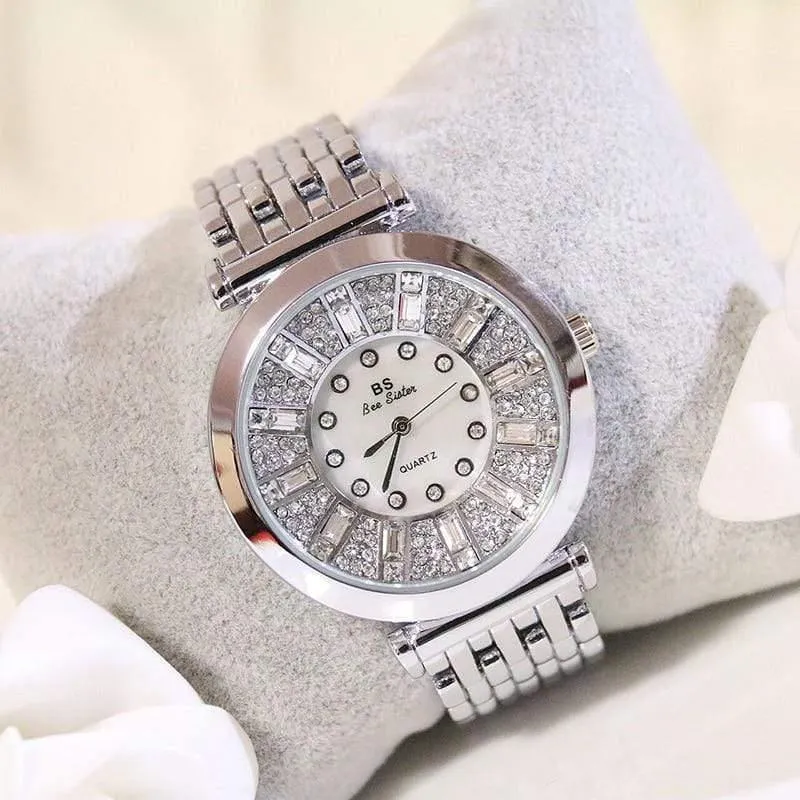 Uhren Diamant Luxus Berühmte Marke Elegante Kleid Quarz Uhren Damen Strass Armbanduhr Relogios Femininos ZDJ006