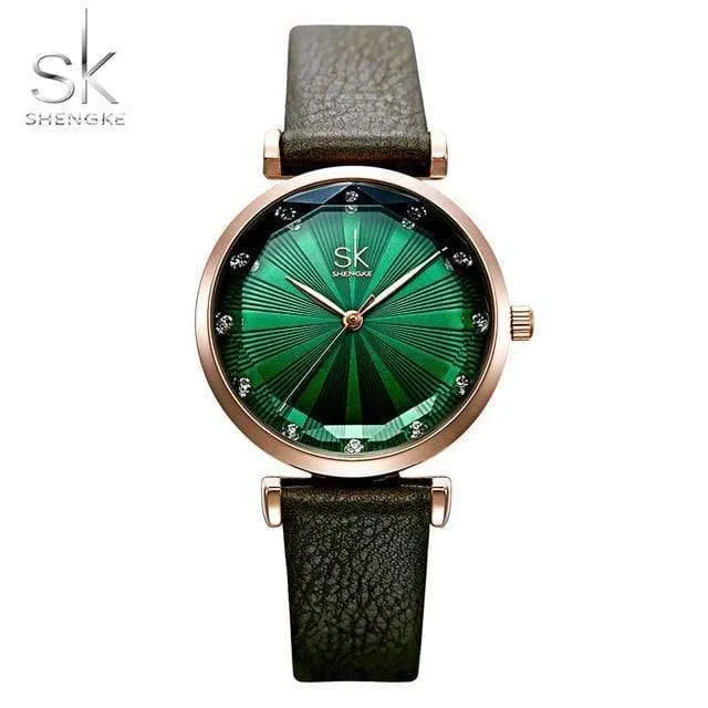 Damenuhren Luxus Damenuhr Lederuhren für Frauen Mode Bajan Kol Saati Diamant Reloj Mujer
