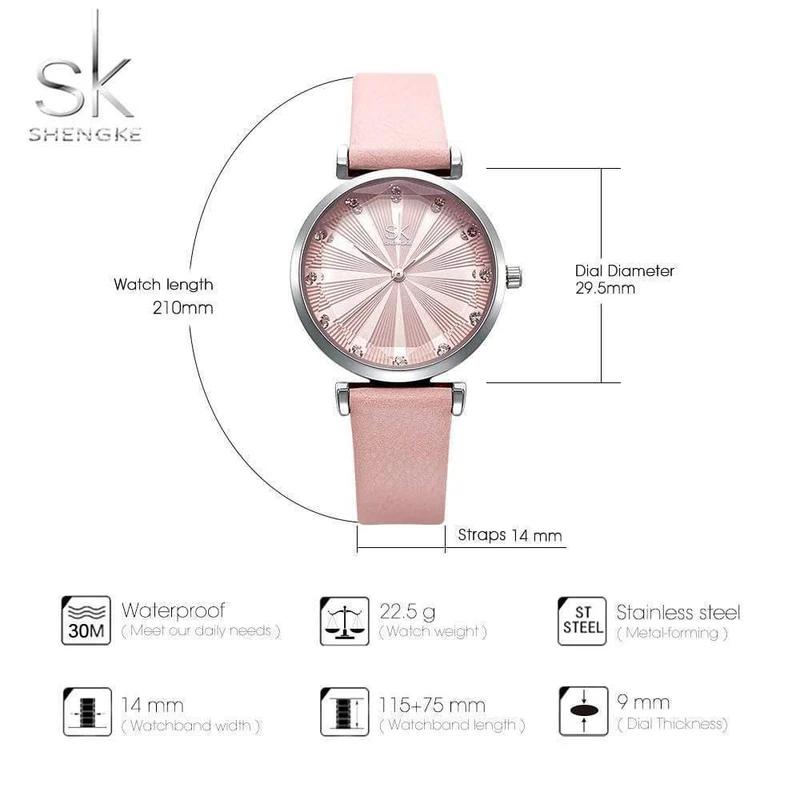 Damenuhren Luxus Damenuhr Lederuhren für Frauen Mode Bajan Kol Saati Diamant Reloj Mujer