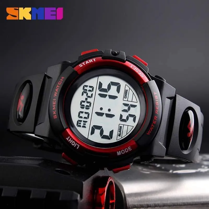 Kinderuhren, LED, digital, multifunktional, wasserdicht, Armbanduhren, Outdoor-Sportuhren für Kinder, Jungen, Mädchen, Schwimmen