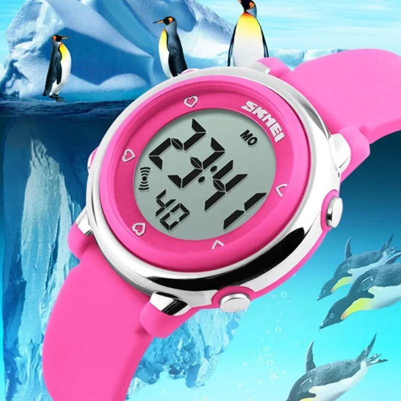Kinder uhr LED Digital Sport Uhren Mujer Jungen mädchen mode Kinder Cartoon Gelee Wasserdicht Relogio Feminino SKMEI 2018