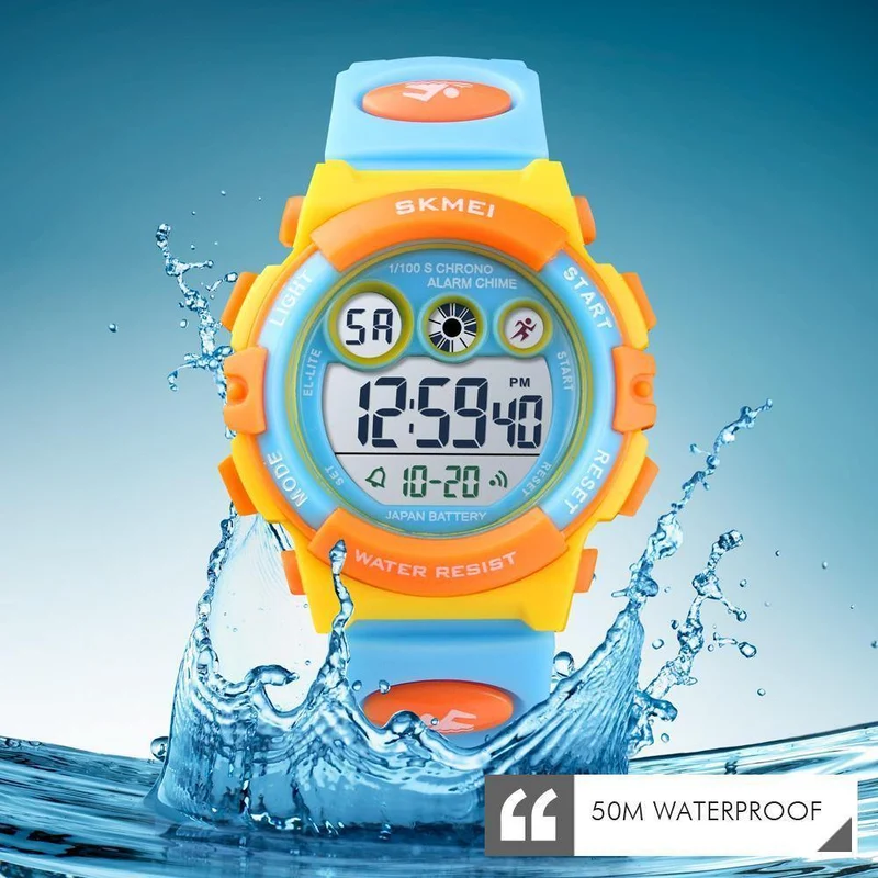 Sport-Kinderuhr, wasserdicht, LED, digital, Kinderuhren, luxuriöse elektronische Uhr für Kinder, Jungen, Mädchen, Geschenke