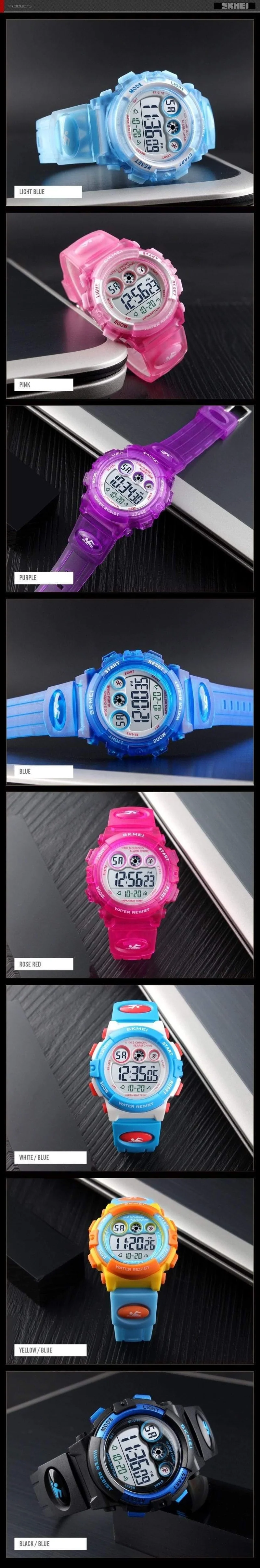 Sport-Kinderuhr, wasserdicht, LED, digital, Kinderuhren, luxuriöse elektronische Uhr für Kinder, Jungen, Mädchen, Geschenke
