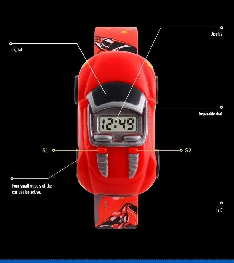 Kinderuhren Marke Berühmte Kreative Digitale Sport Kinderuhr Jungen Mädchen Cartoon Auto Armbanduhren kinder Armbanduhr