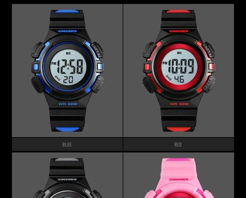 Outdoor Sport Kinder Uhren Sport Digitale Armbanduhren Mode Leben Wasserdicht PU Armband Kinder Uhr relogio 1485