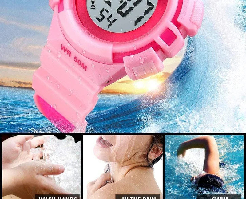 Outdoor Sport Kinder Uhren Sport Digitale Armbanduhren Mode Leben Wasserdicht PU Armband Kinder Uhr relogio 1485
