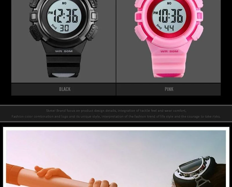 Outdoor Sport Kinder Uhren Sport Digitale Armbanduhren Mode Leben Wasserdicht PU Armband Kinder Uhr relogio 1485