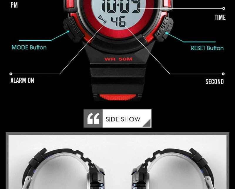 Outdoor Sport Kinder Uhren Sport Digitale Armbanduhren Mode Leben Wasserdicht PU Armband Kinder Uhr relogio 1485