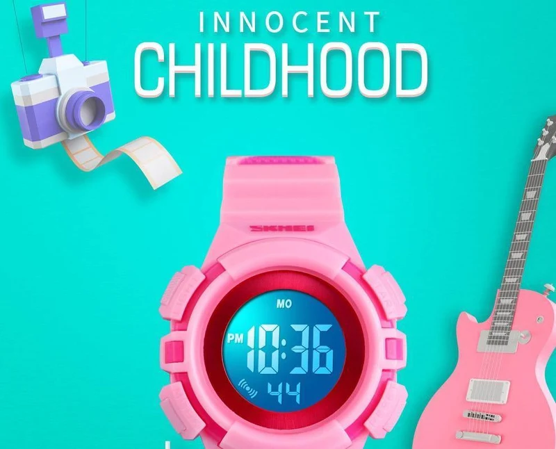 Outdoor Sport Kinder Uhren Sport Digitale Armbanduhren Mode Leben Wasserdicht PU Armband Kinder Uhr relogio 1485