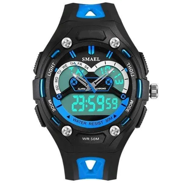 Kinderuhren Sport wasserdicht Kind elektronische LED 1339 Uhr sicher Mädchen Jungen Spielzeug Uhr besten Geschenke