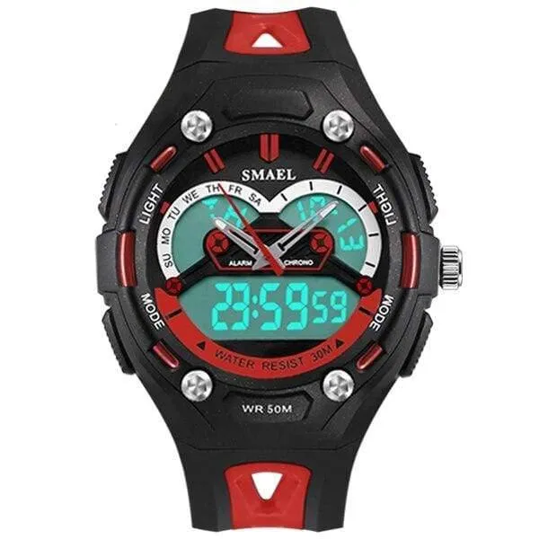 Kinderuhren Sport wasserdicht Kind elektronische LED 1339 Uhr sicher Mädchen Jungen Spielzeug Uhr besten Geschenke