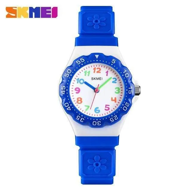 Kinderuhren Outdoor Sports Armbanduhr Jungen Mädchen Wasserdicht PU Armband Quarz Kinderuhren 1483 reloj