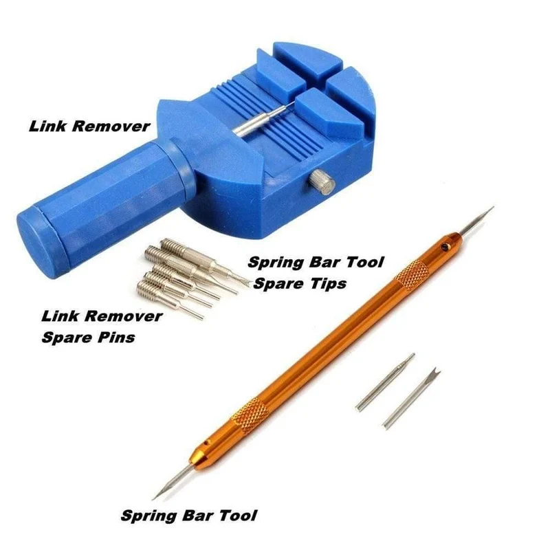 144pcs Uhrmacher Uhrwerkzeuge Zurück Fallöffner Federstab Pin Handentferner Horloge Gereedschap Reparatie Tool Kit Fall