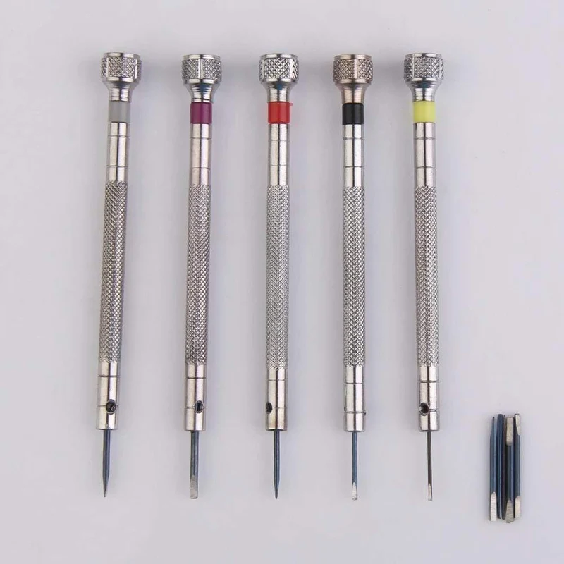 0.8-1.6mm Uhrenarmband Verbindungsstifte Uhren Werkzeuge Bandentfernung Uhrmacher Werkzeug Legierter Stahl Uhr Schraubendreher Uhrreparaturset