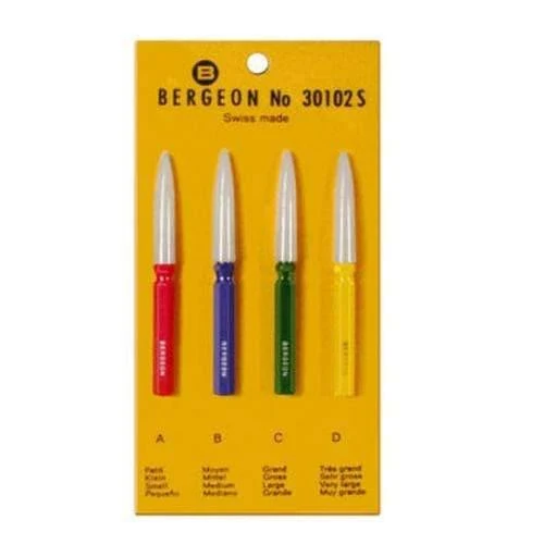 Bergeon 30102-S Set mit 4 Uhrenölern für Uhrmacher