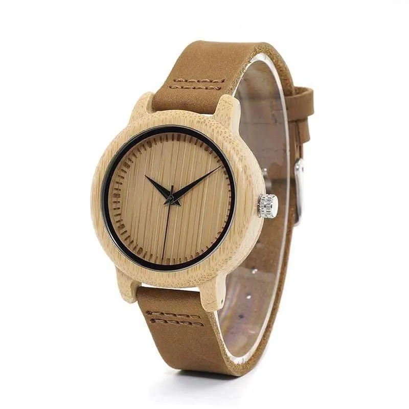 Bambusuhren Liebhaber handgemachte natürliche Holz Luxus Armbanduhren ideale Geschenkartikel Drop Shipping