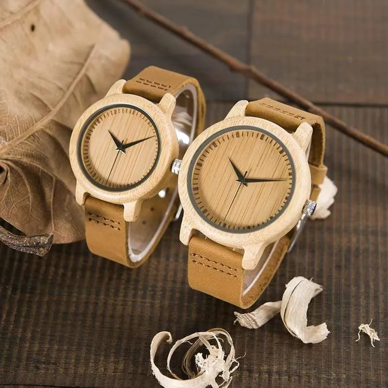 Bambusuhren Liebhaber handgemachte natürliche Holz Luxus Armbanduhren ideale Geschenkartikel Drop Shipping