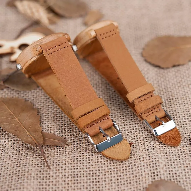 Bambusuhren Liebhaber handgemachte natürliche Holz Luxus Armbanduhren ideale Geschenkartikel Drop Shipping