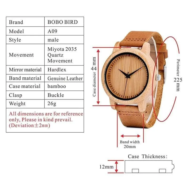Bambusuhren Liebhaber handgemachte natürliche Holz Luxus Armbanduhren ideale Geschenkartikel Drop Shipping