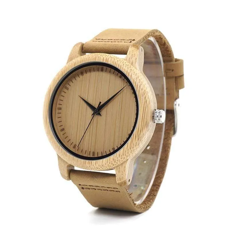 Bambusuhren Liebhaber handgemachte natürliche Holz Luxus Armbanduhren ideale Geschenkartikel Drop Shipping
