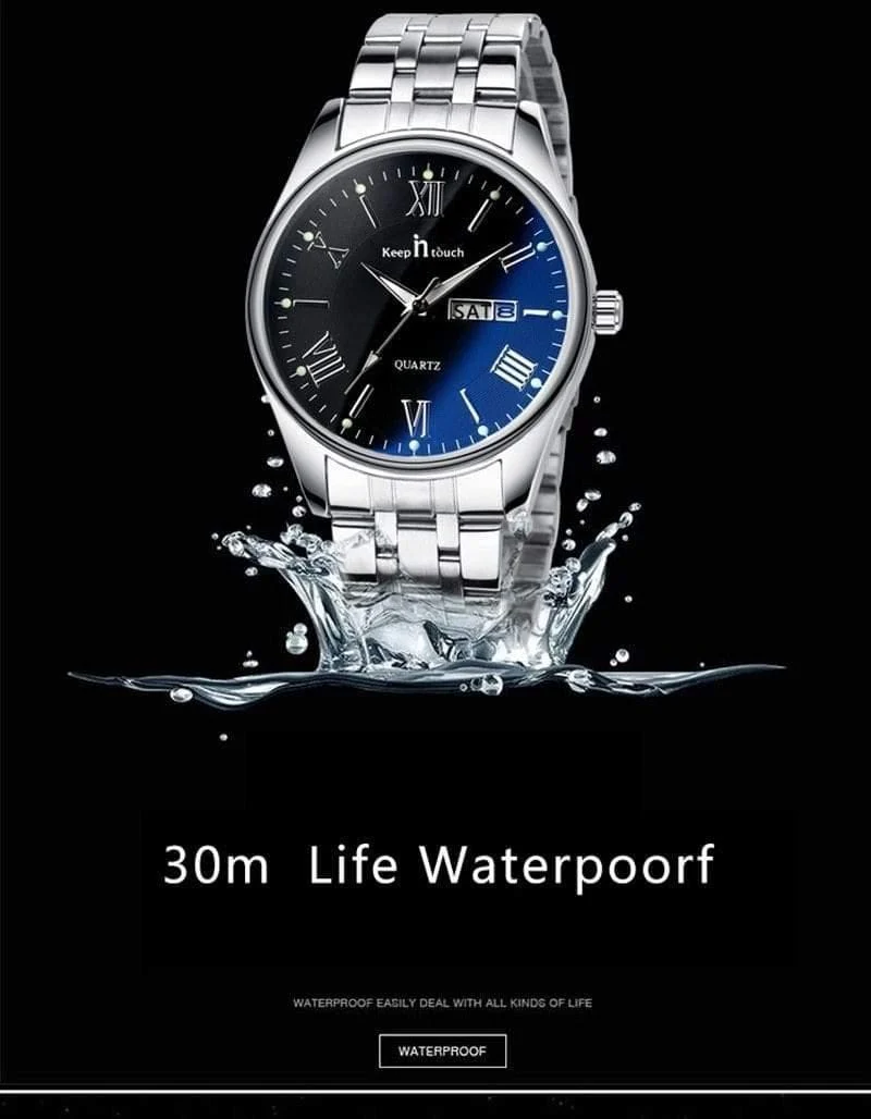 Hochzeitspaar Uhren für Liebhaber Stahl Wasserdichte Geschenke Paare Uhr Mann und Frau Kleid Männer Uhr Reloj Hombre