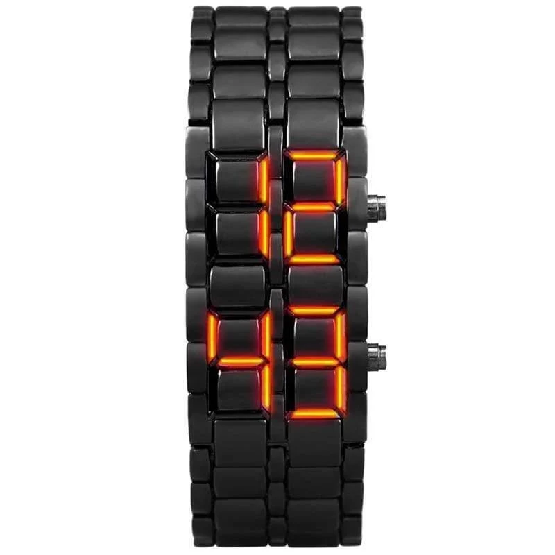 Sportuhren wasserdicht elektronische zweite Generation binäre LED digitale Herrenuhr Legierung Armbanduhr