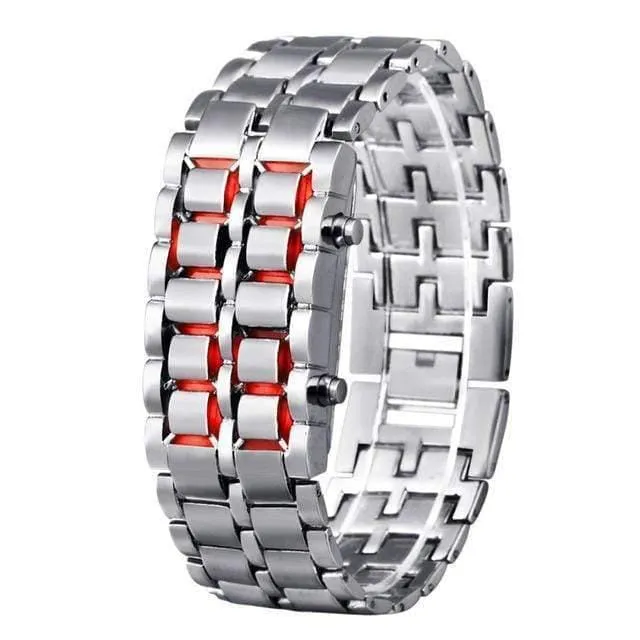 Sportuhren wasserdicht elektronische zweite Generation binäre LED digitale Herrenuhr Legierung Armbanduhr
