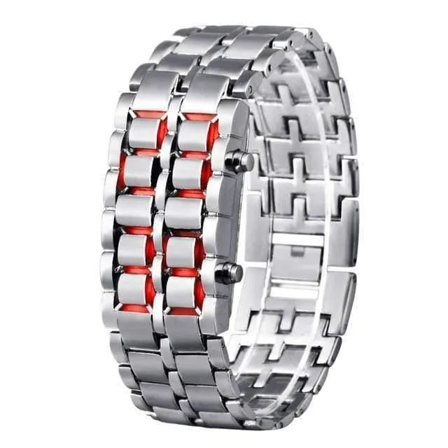 Sportuhren wasserdicht elektronische zweite Generation binäre LED digitale Herrenuhr Legierung Armbanduhr