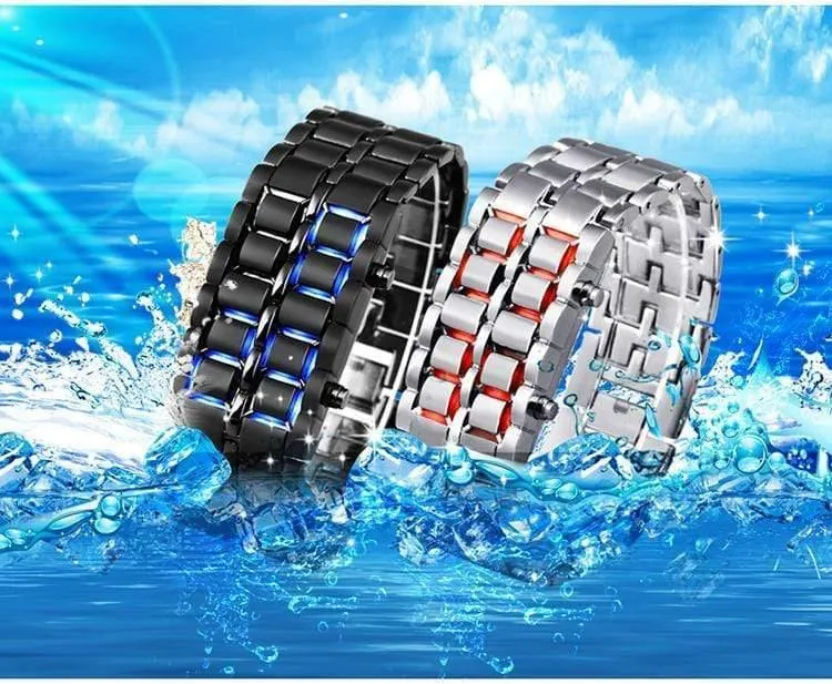 Sportuhren wasserdicht elektronische zweite Generation binäre LED digitale Herrenuhr Legierung Armbanduhr
