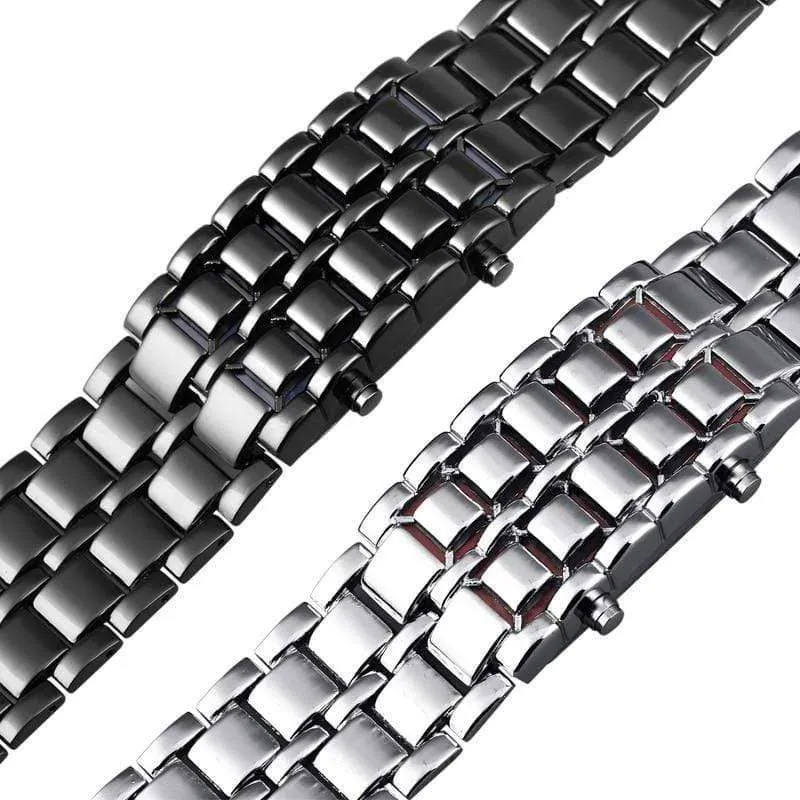 Sportuhren wasserdicht elektronische zweite Generation binäre LED digitale Herrenuhr Legierung Armbanduhr