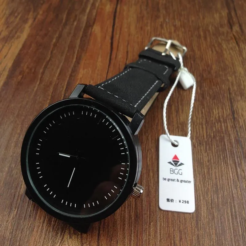 Mode Casual Uhr Männer Frauen Quarz Uhr Leder BGG Marke Liebhaber Armbanduhren orologio Stunden