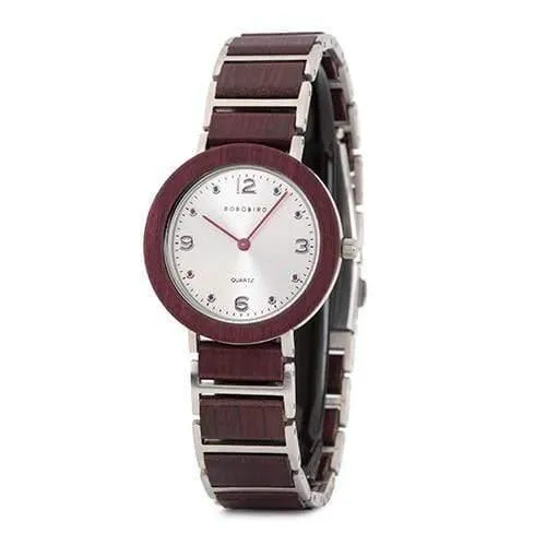 Liebhaberuhren BOBO BIRD Holz Edelstahl Wasserdicht Japan Quarz Herrenuhr in Holzbox Tolles Geschenk