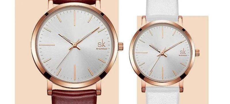 Damen-Armbanduhr mit Lederarmband, für Liebhaber, für Paare, mit Datum, wasserdicht, für Damen, Quarzuhr