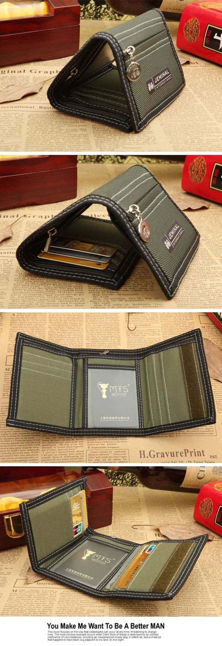 Männer Leinwand Brieftasche Kurze Designer Männer Brieftaschen Reißverschluss Münze Männlichen Geldbörse Kartenhalter Für Teenager Männer
