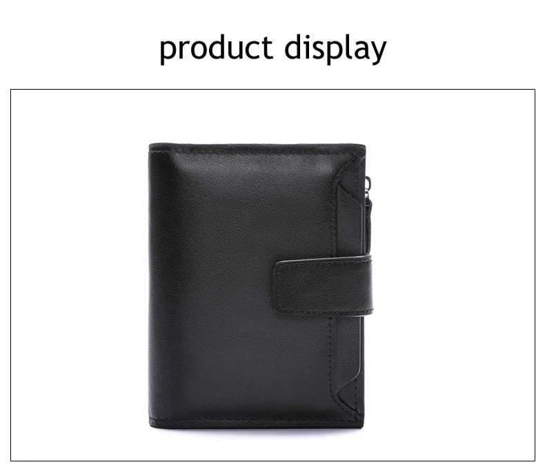 Männer Brieftasche Aus Echtem Leder Hohe Qualität Kuh Leder Geldbörse Mode Karte Halter Mann Zipper Brieftasche Kurze Männlichen