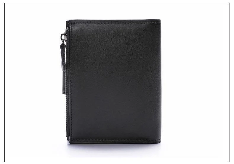 Männer Brieftasche Aus Echtem Leder Hohe Qualität Kuh Leder Geldbörse Mode Karte Halter Mann Zipper Brieftasche Kurze Männlichen